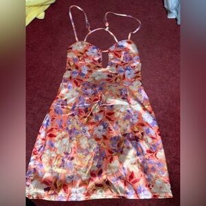 Beginning Boutique Multicolor Floral Dress